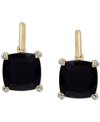 Macy's black discount onyx earrings