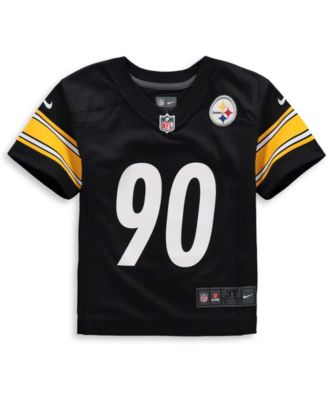 Toddler Boys and Girls T.J. Watt Black Pittsburgh Steelers Player Game Jersey