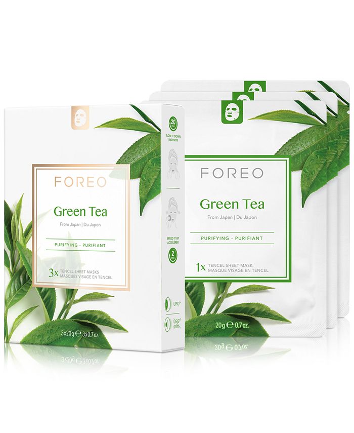 To Face Sheet FOREO Macy\'s Tea, - Farm Green 3-Pk. Mask -