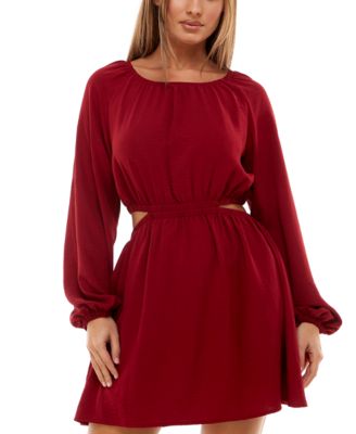 macys junior red dresses