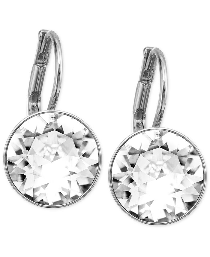 Swarovski - Earrings, Rhodium-Plated Light Sapphire Crystal Drop Earrings