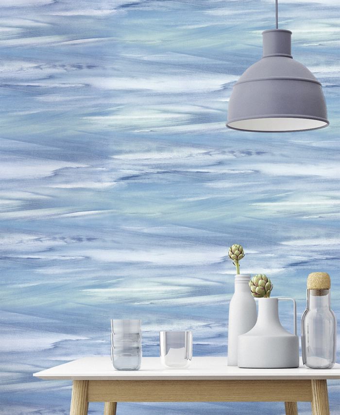 NextWall Sirius Brushstroke Peel and Stick Wallpaper Macy's