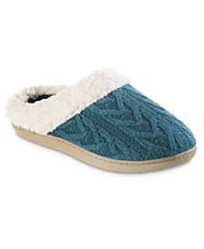 Women's Cable Knit Alexis Hoodback Slippers