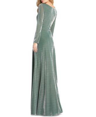 MAC DUGGAL Sparkle Wrap Gown \u0026 Reviews 