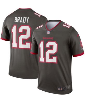 Men's Tampa Bay Buccaneers Tom Brady Nike Pewter Alternate Game Jersey