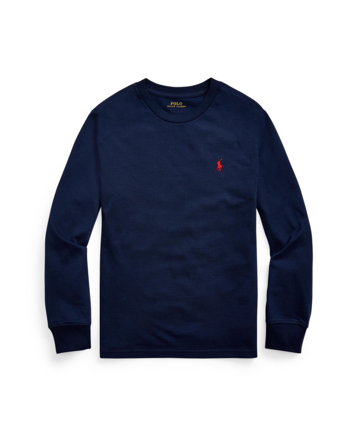 Polo Ralph Lauren Big Boys Cotton Jersey Long-Sleeve T-shirt - Cruise Navy