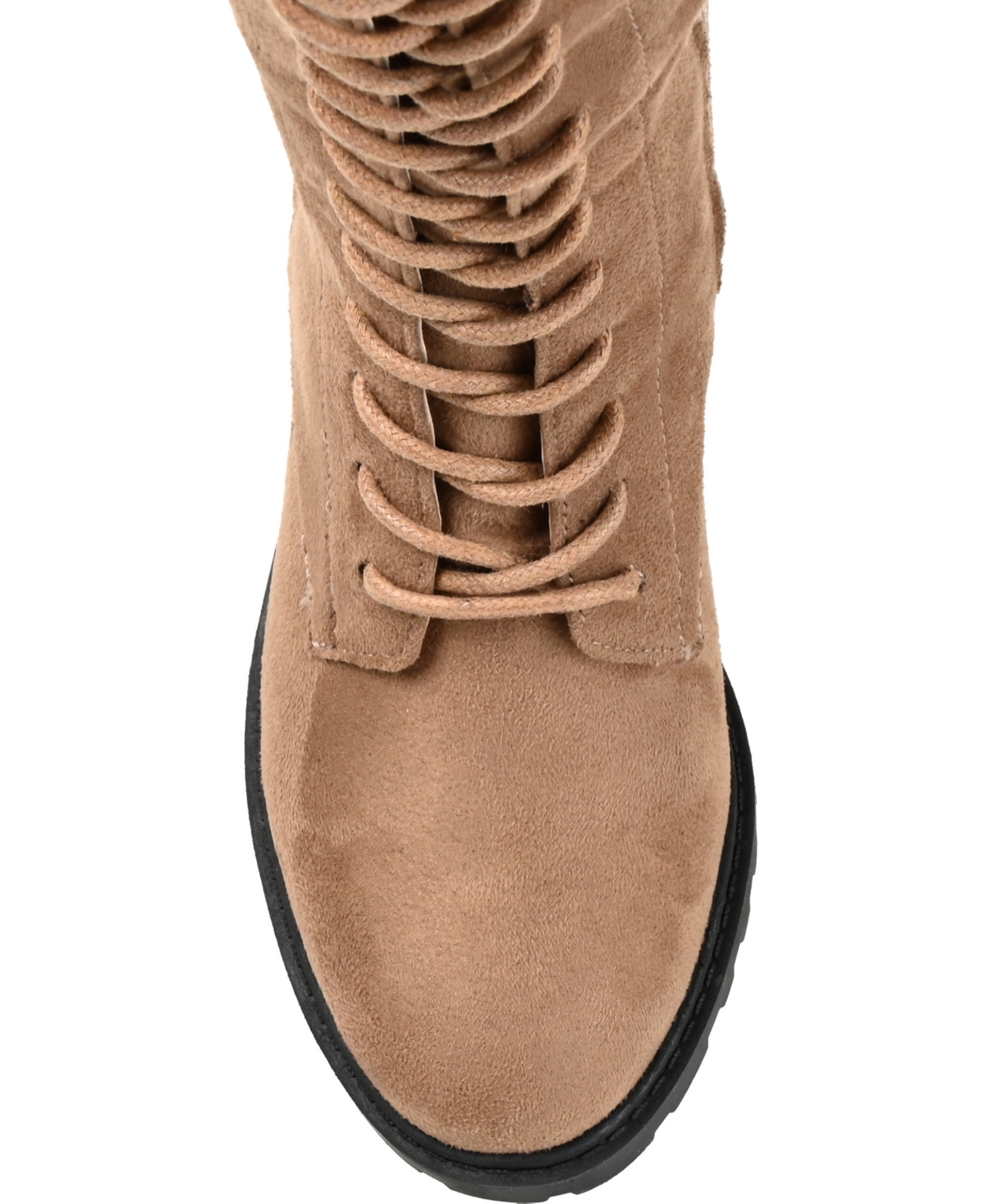 Journee Collection Women's Jenicca Wide Calf Lace Up Boots