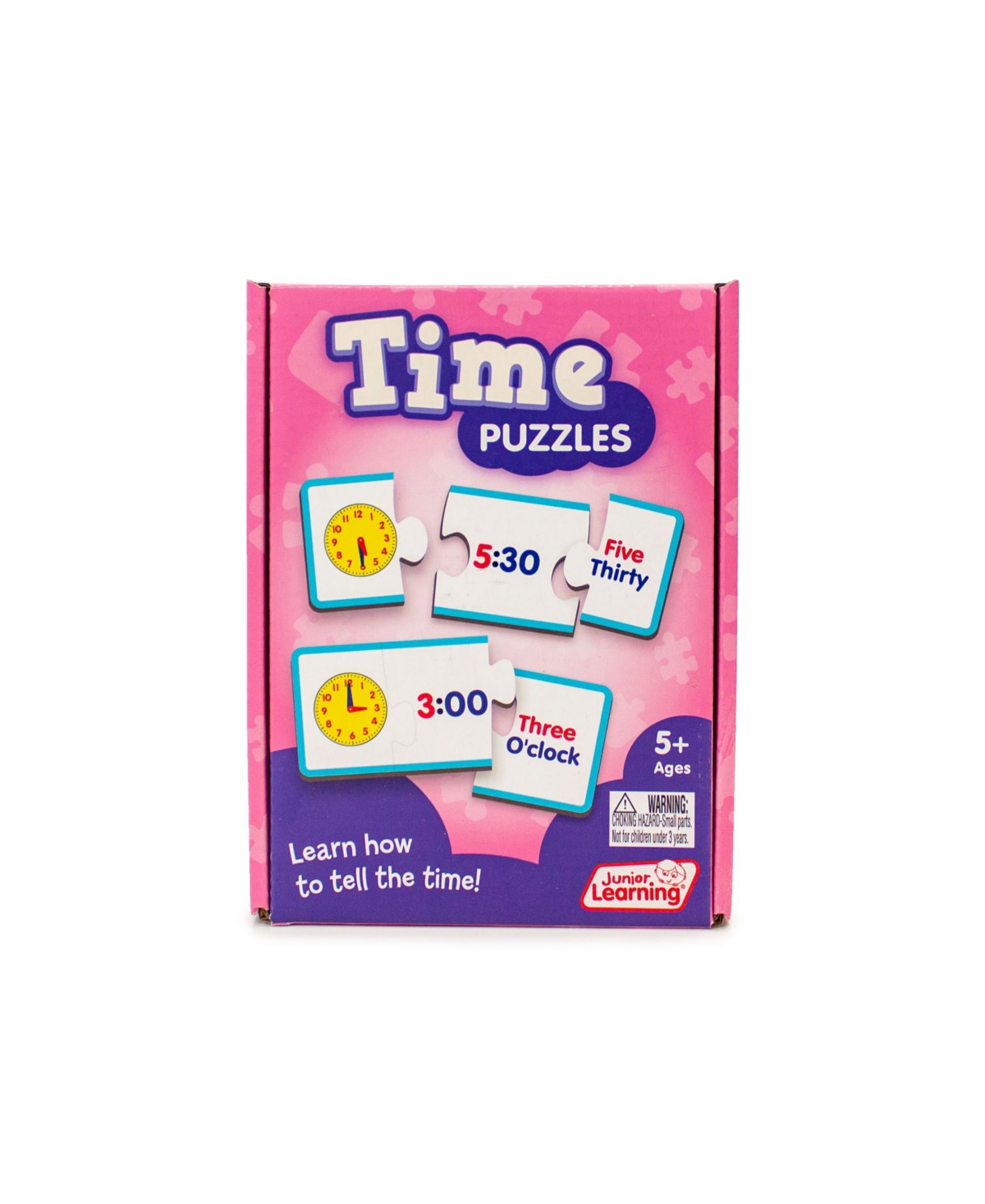 Shop Junior Learning Time Puzzles Educational Learning Set, 72 Pieces In Multi