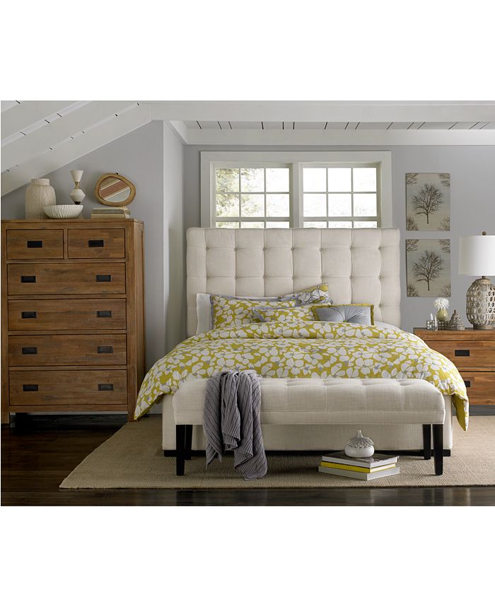 Furniture Abby Upholstered King Bed, Created for Macy's Macy's