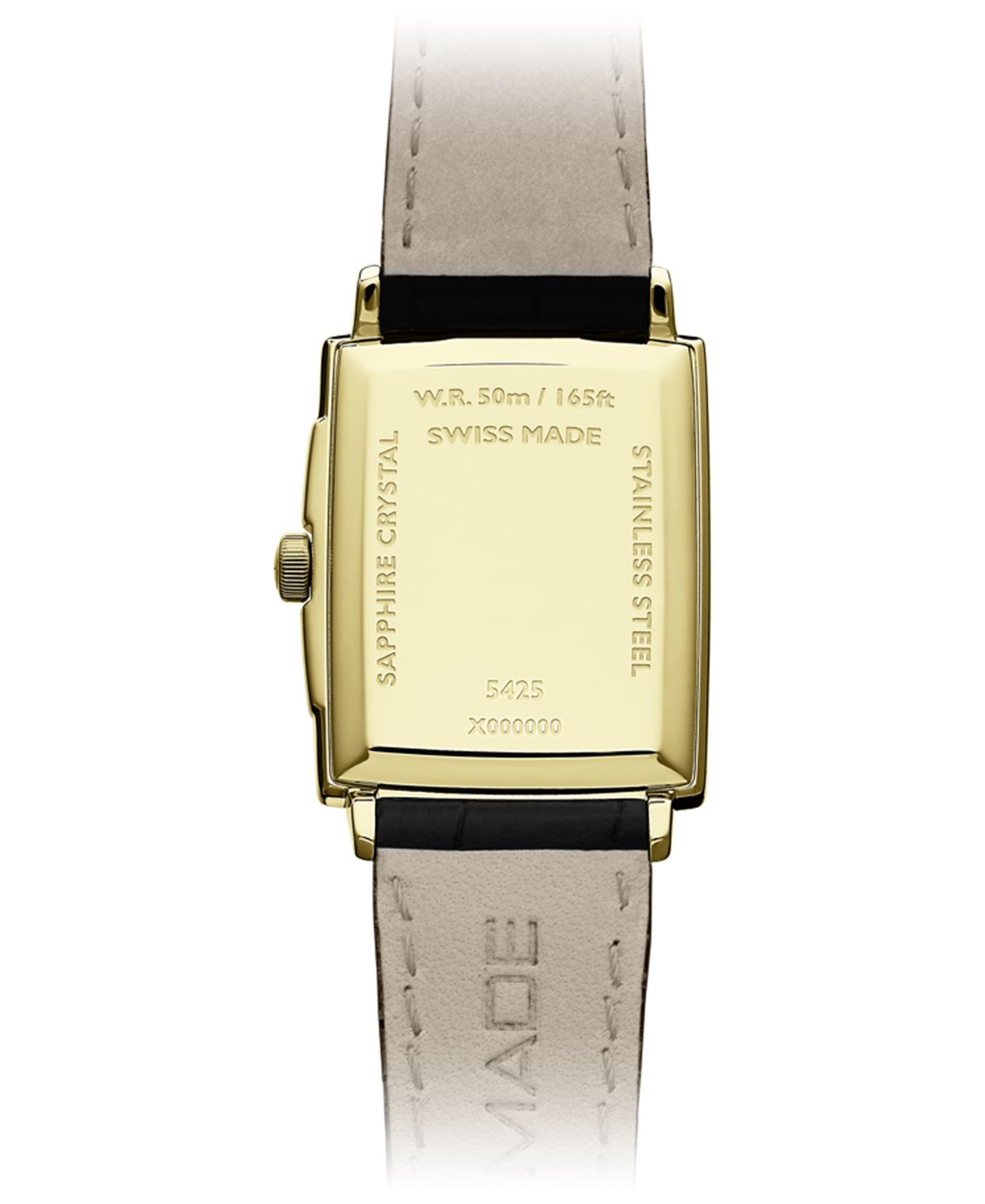 Мужские часы Raymond Weil Swiss Toccata Black Leather Strap Watch 29x37mm — фото 3