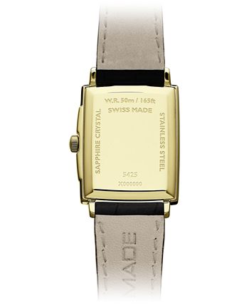 Raymond Weil - Men's Swiss Toccata Black Leather Strap Watch 29x37mm