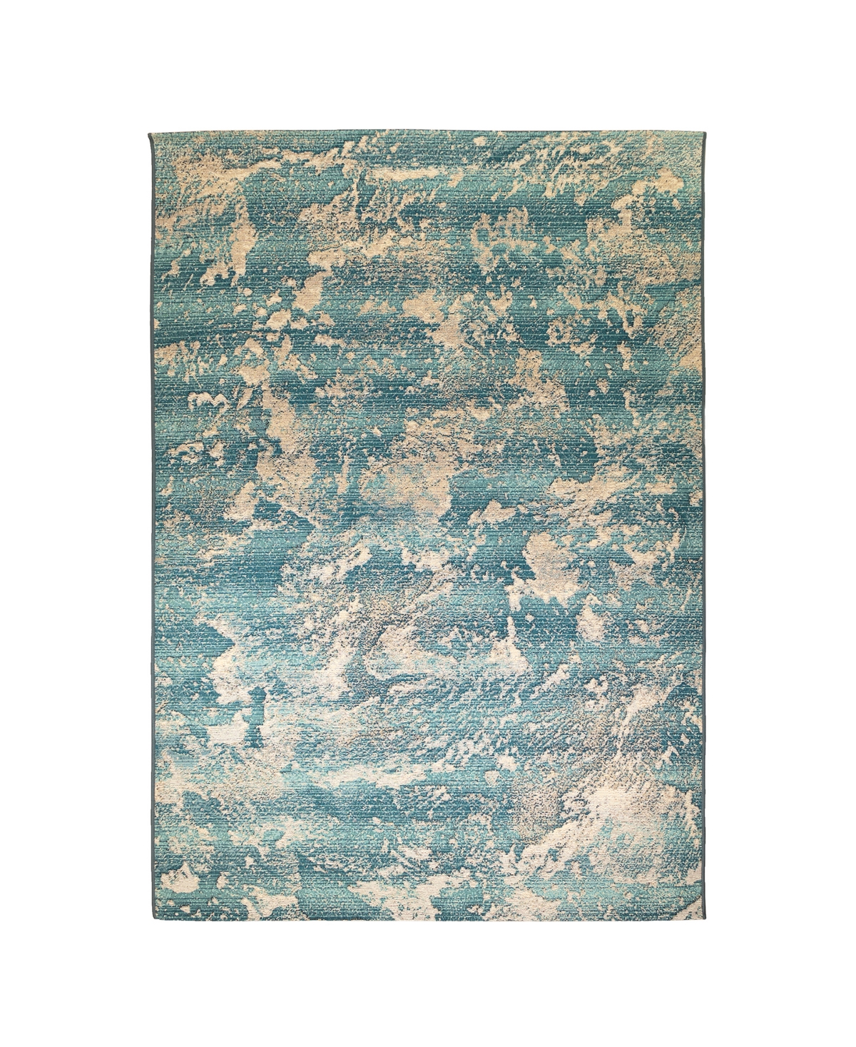 Liora Manne Marina Stormy 7'10" X 9'10" Outdoor Area Rug In Blue