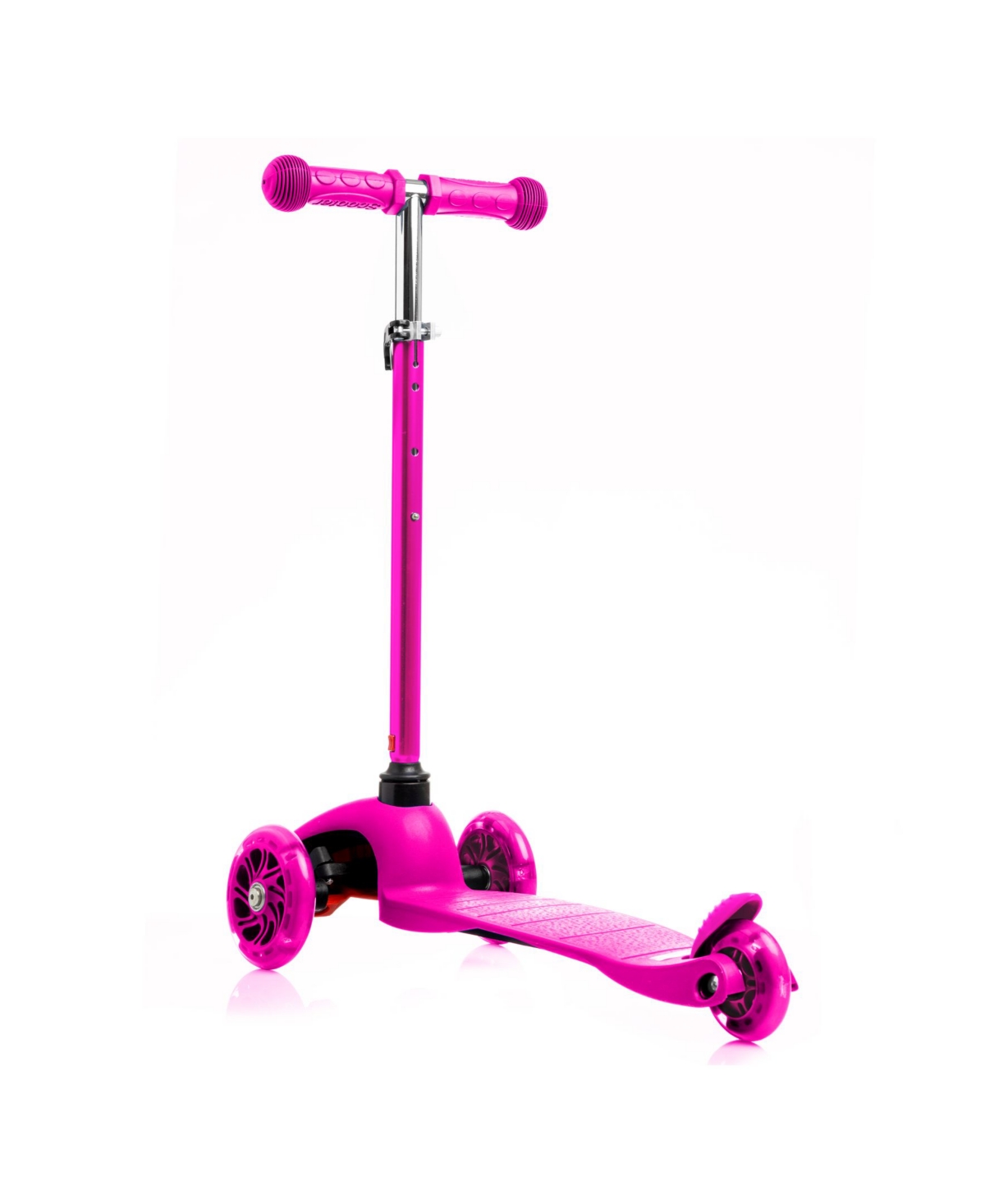Rugged Racers Kids' Mini Scooter With Adjustable Height And Led Wheels In Pink