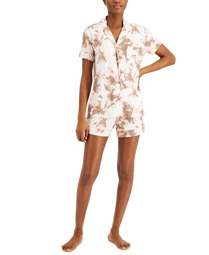 MOOD Pajamas Ultra Soft Notch Collar Women's Pajama Set - Macy's