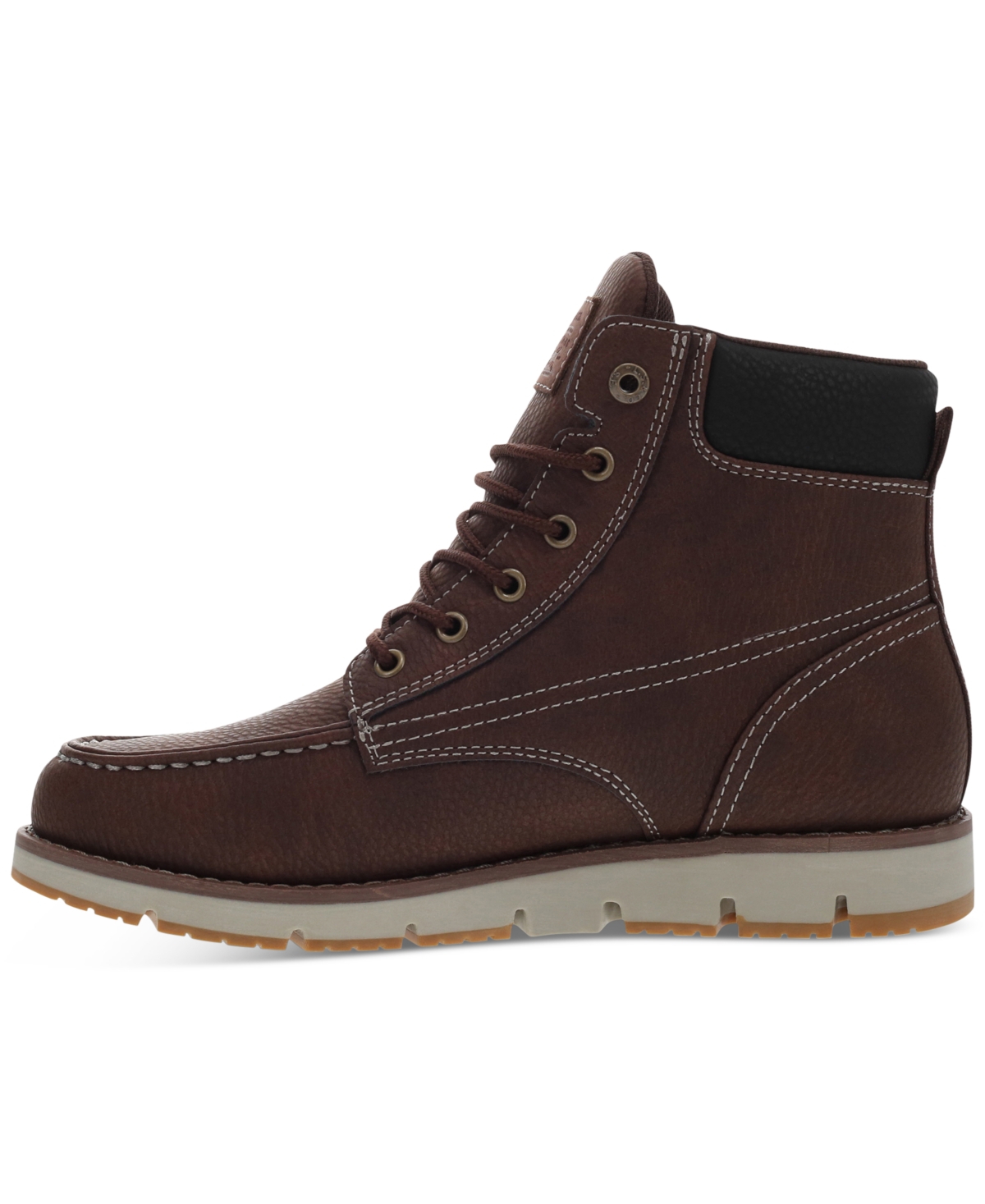 Levi's Men's Dean Wx Ul Faux-Leather Rugged Casual Hiker Chukka Boots -black