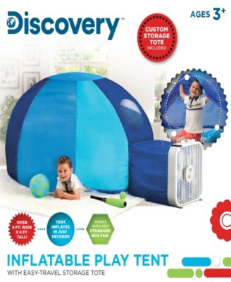 CLOSEOUT! Inflatable Play Tent, w/ Easy Travel Storage Tote