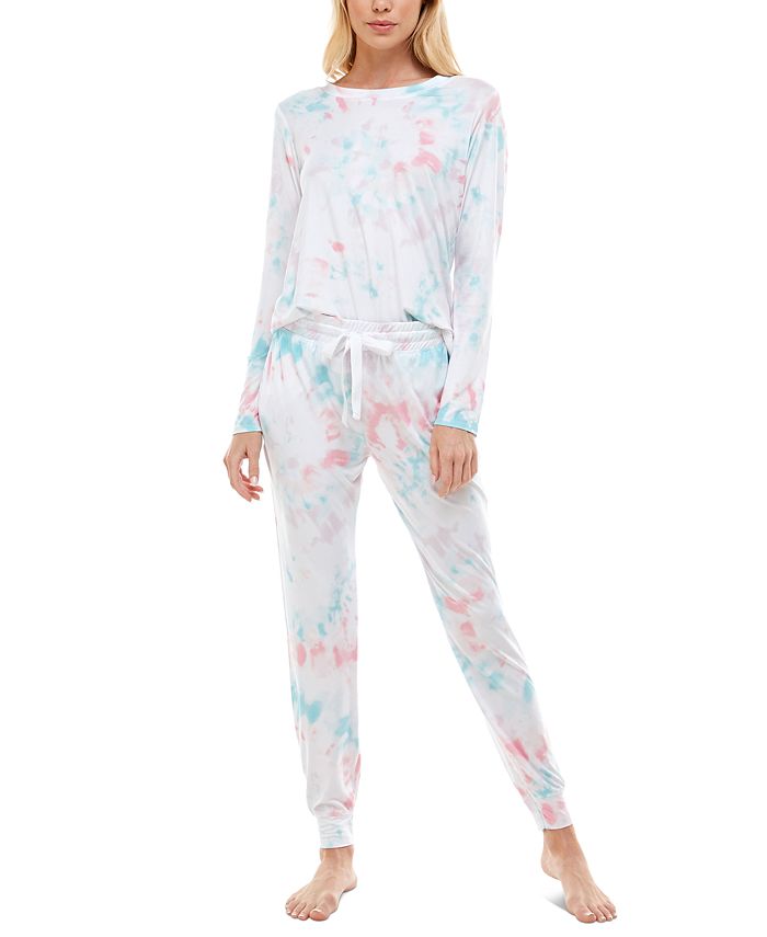 Roudelain Printed Lush Luxe Jogger Pants Pajama Set Macy's