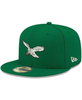 Men's Kelly Green Philadelphia Eagles Omaha Throwback 59FIFTY Fitted Hat