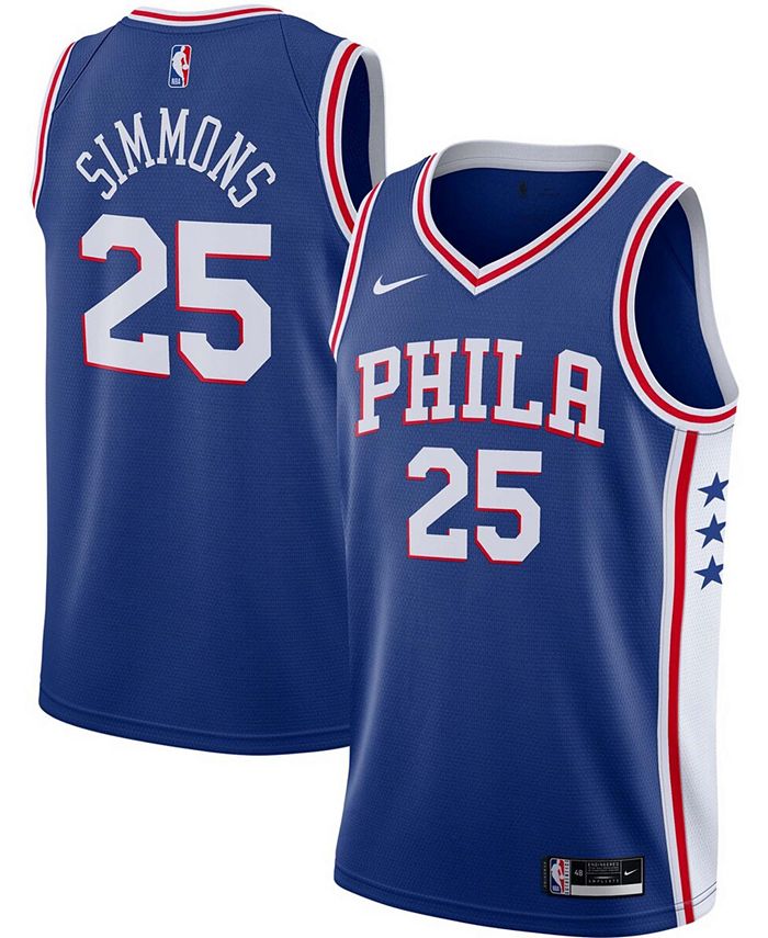 Nike Men's Ben Simmons Royal Philadelphia 76Ers 2020/21 Swingman Jersey ...
