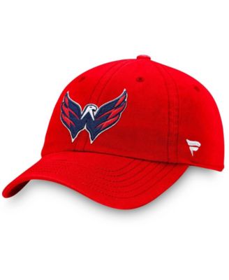Men's Red Washington Capitals Core Primary Logo Adjustable Hat