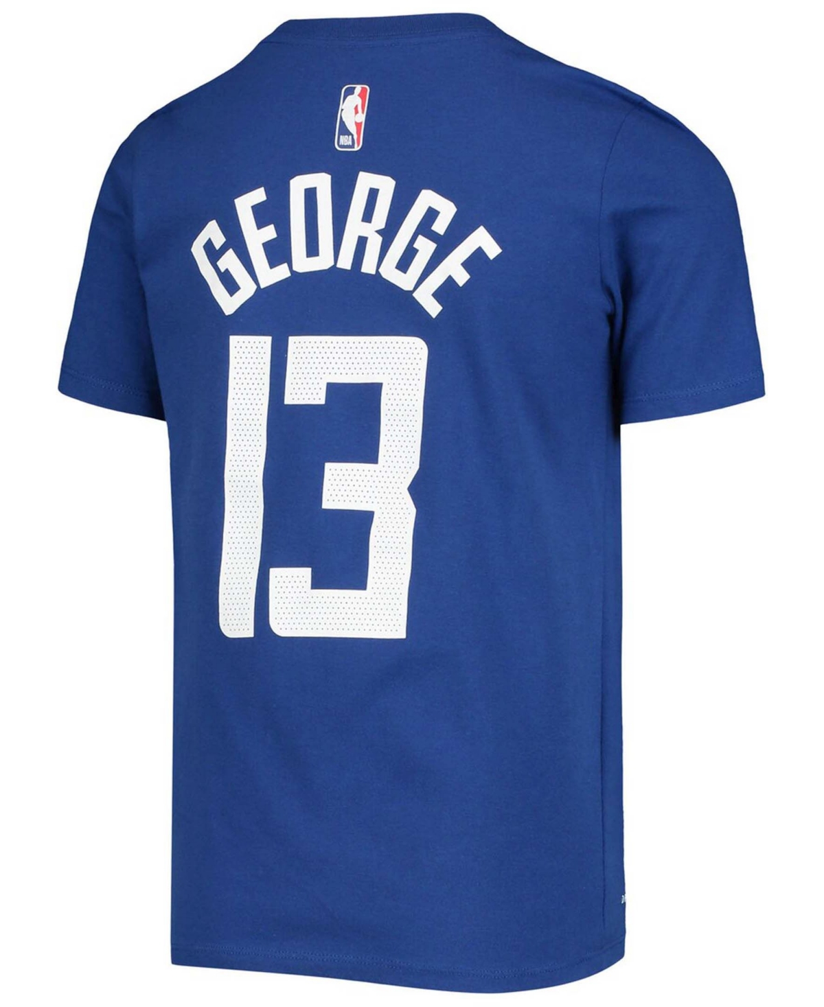 Big Boys and Girls Paul GeorgeLa Clippers Logo Name and Number Performance T-shirt - Royal