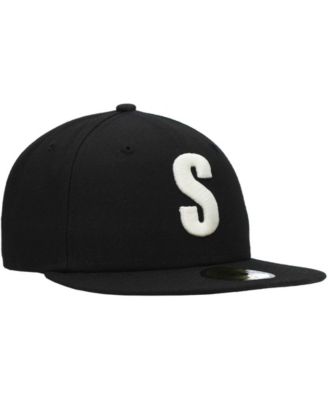 Men's Black Seattle Mariners Cooperstown Collection Turn Back The Clock Steelheads 59FIFTY Fitted Hat