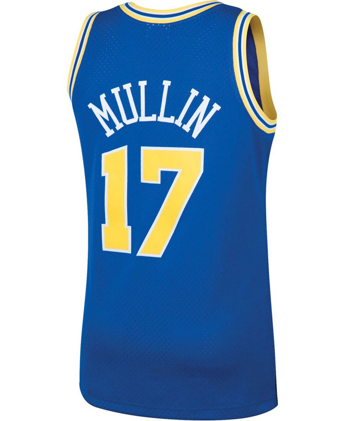 Мужской топ Mitchell & Ness Chris Mullin Royal Golden State Warriors 1993-94 Hardwood Classics Swingman Player Jersey — фото 4