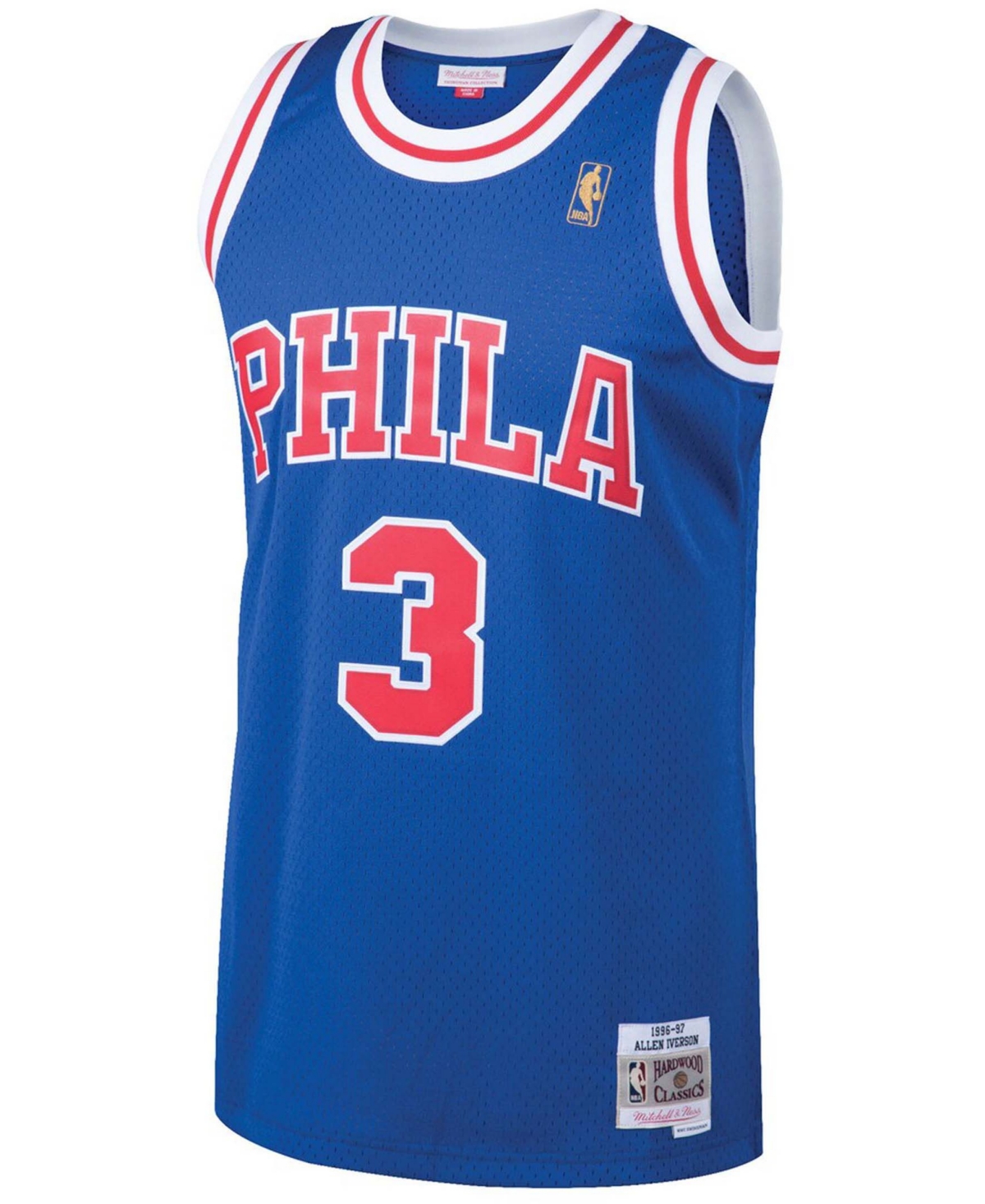 Men's Allen IversonPhiladelphia 76Ers 1996-97 Hardwood Classics Swingman Jersey - Royal