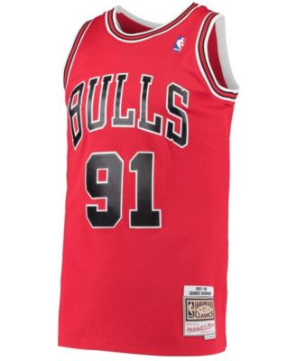 Men's Dennis Rodman Red Chicago Bulls Hardwood Classics 1997-98 Swingman Jersey