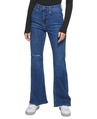 calvin klein women's flare jeans