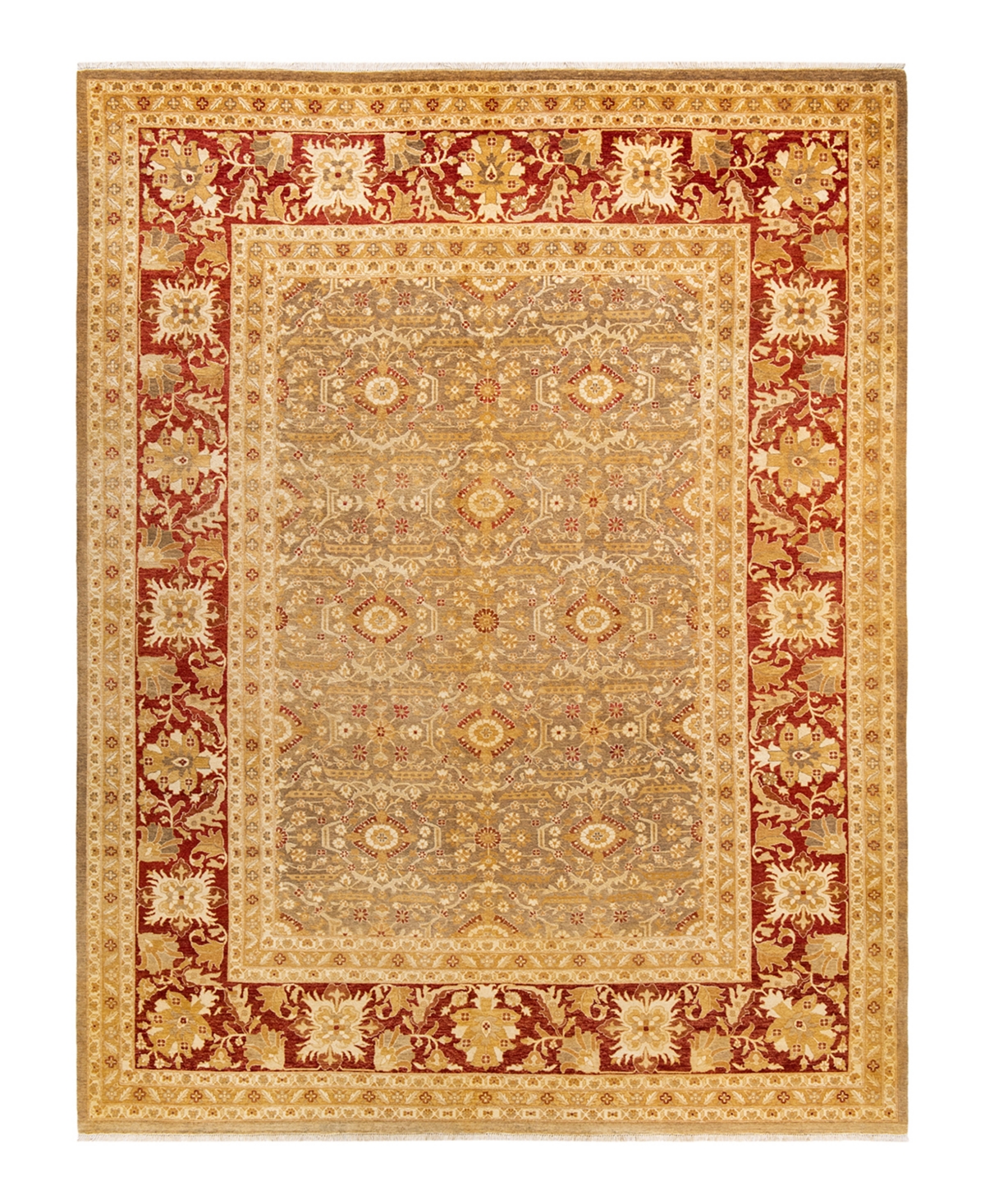 Closeout! Adorn Hand Woven Rugs Eclectic M1515 9'1in x 11'10in Area Rug - Green