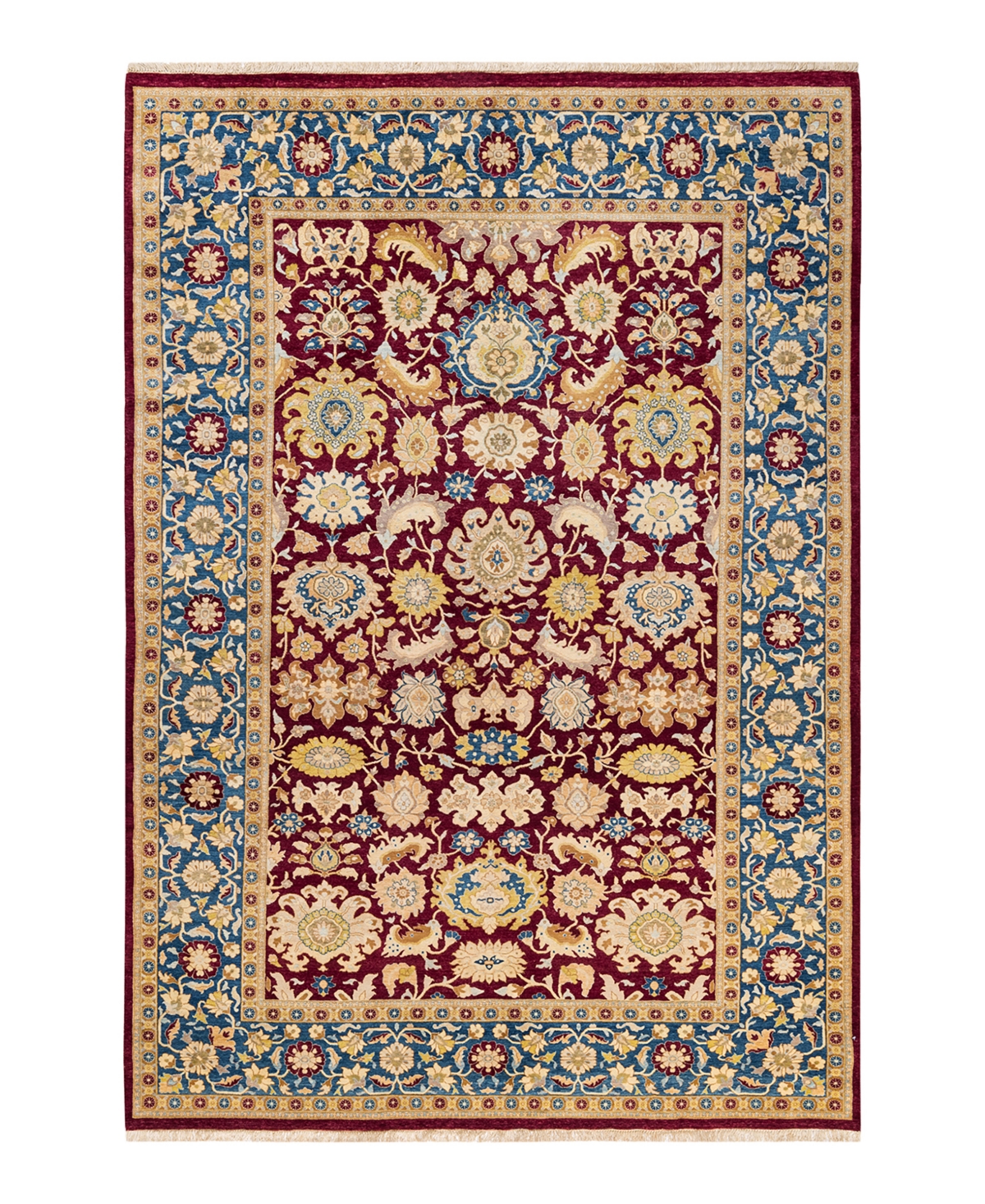 Closeout! Adorn Hand Woven Rugs Mogul M1273 6'1in x 8'9in Area Rug - Red