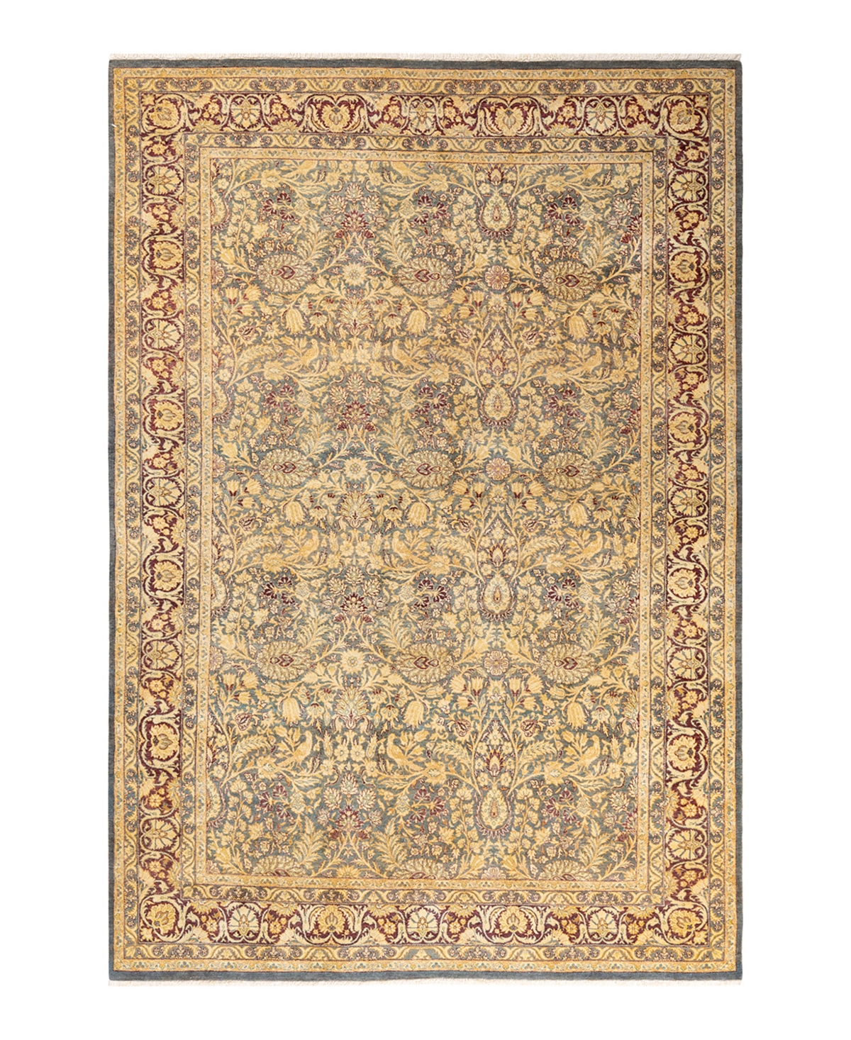 Closeout! Adorn Hand Woven Rugs Mogul M1381 6'2in x 9'1in Area Rug - Gray
