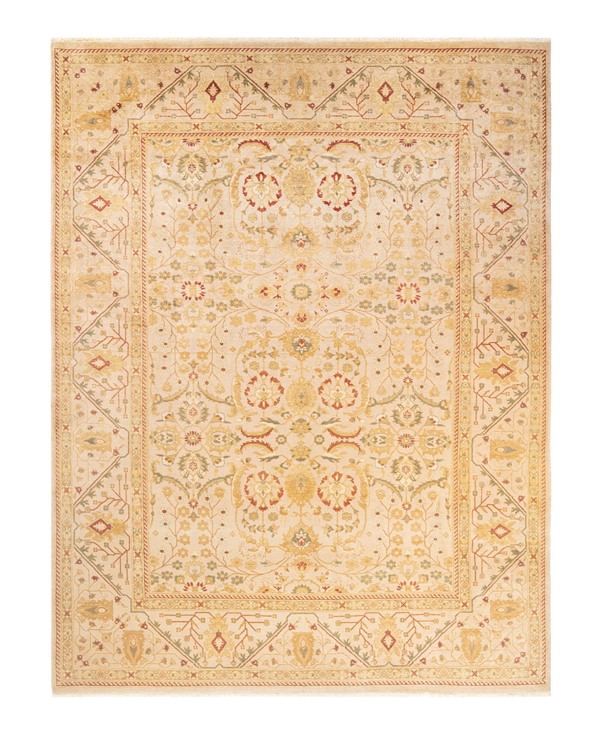 Closeout! Adorn Hand Woven Rugs Eclectic M1387 9'2in x 12'4in Area Rug - Ivory