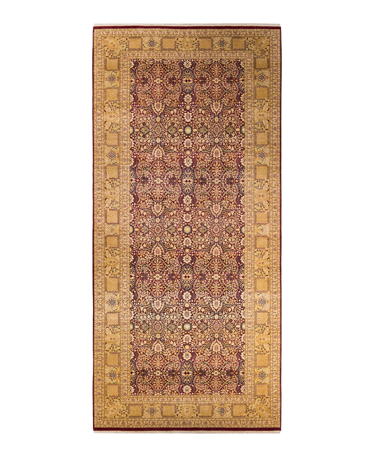 Closeout! Adorn Hand Woven Rugs Mogul M1422 6'2in x 13'6in Runner Area Rug - Red