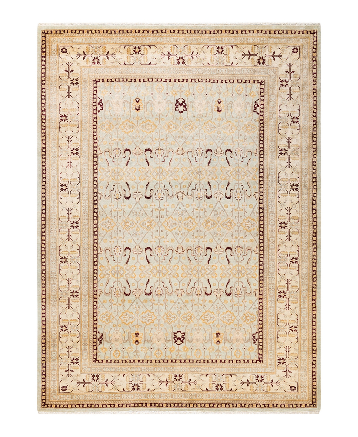 Closeout! Adorn Hand Woven Rugs Mogul M1422 6'4in x 9' Area Rug - Mist