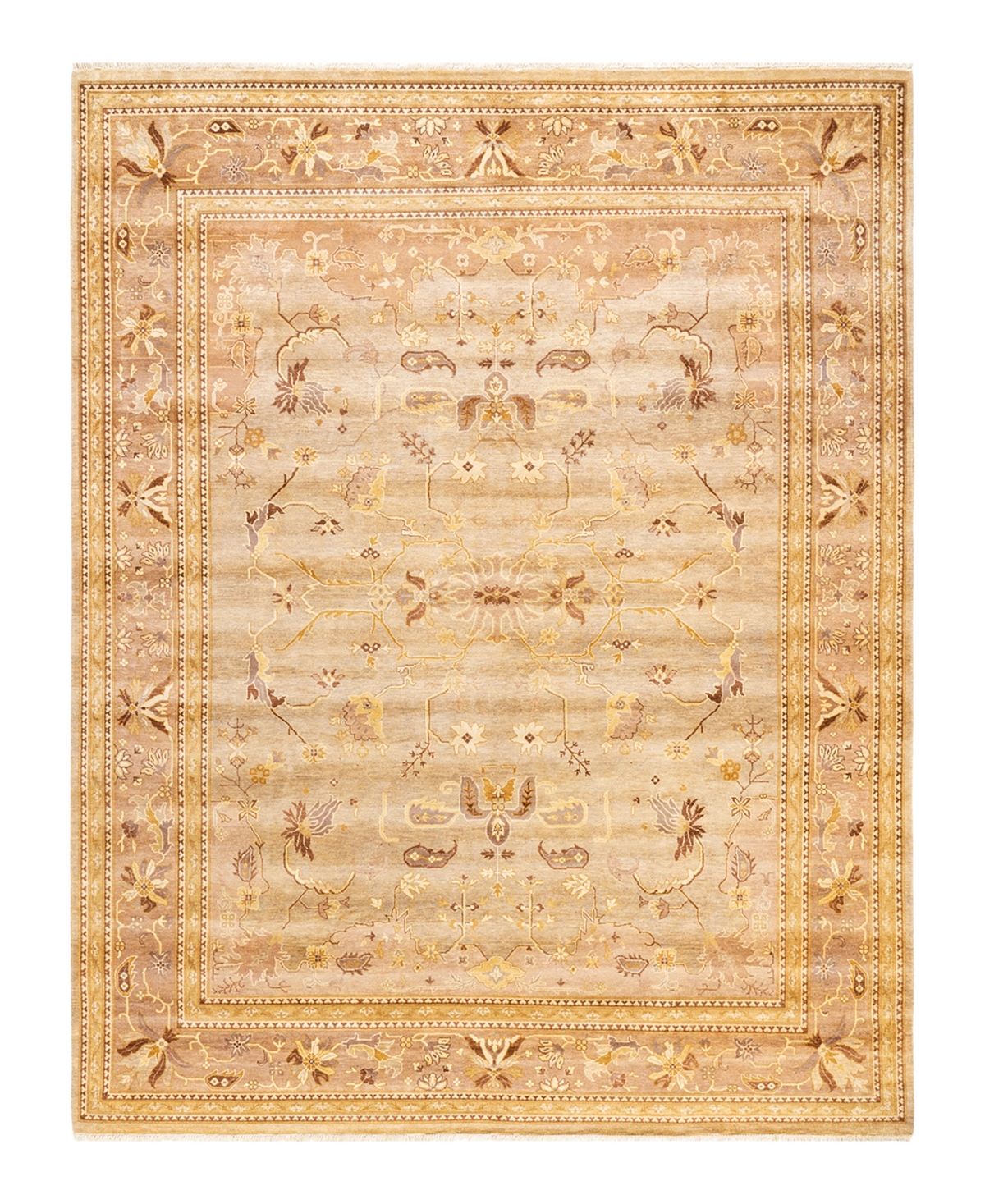 Closeout! Adorn Hand Woven Rugs Eclectic M1457 8'2in x 10'5in Area Rug - Yellow