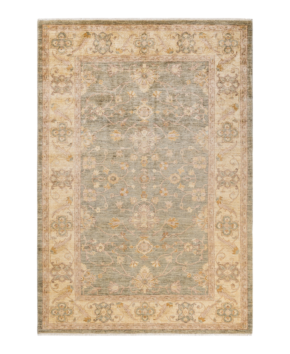 Closeout! Adorn Hand Woven Rugs Eclectic M1461 6'3in x 9'3in Area Rug - Green