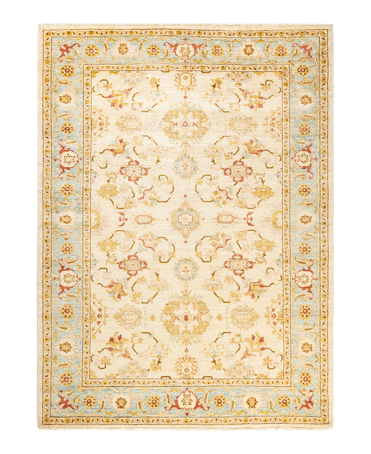 Closeout! Adorn Hand Woven Rugs Eclectic M1480 6'5in x 8'10in Area Rug - Ivory