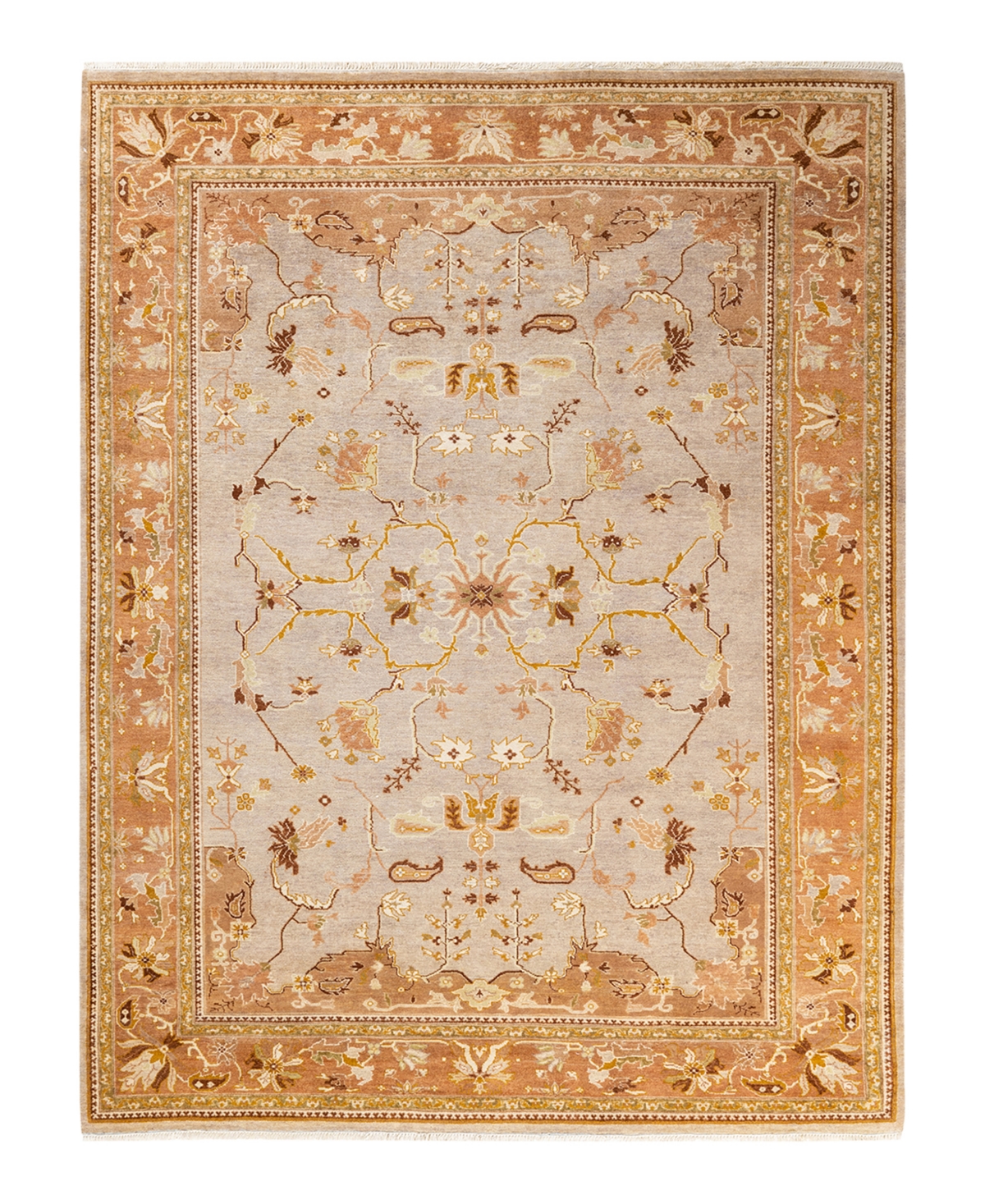 Closeout! Adorn Hand Woven Rugs Eclectic M1504 6'4in x 9'2in Area Rug - Yellow