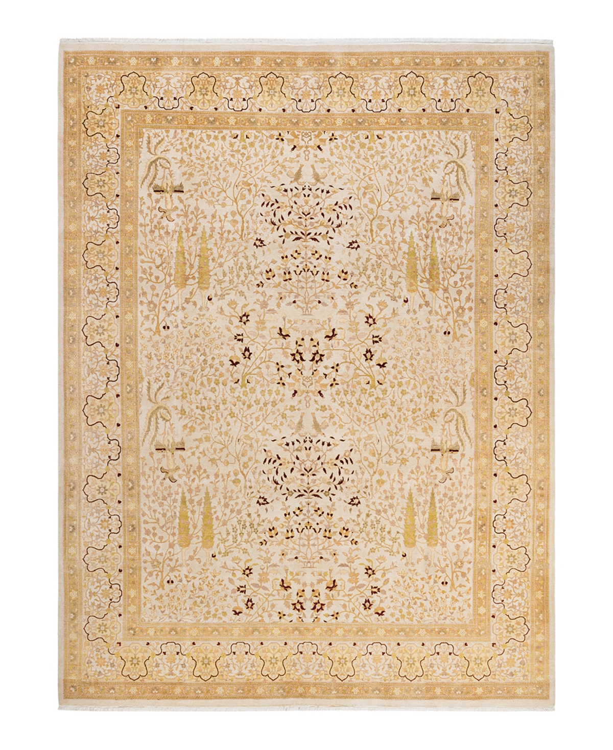 Closeout! Adorn Hand Woven Rugs Mogul M1574 8'1in x 10'10in Area Rug - Ivory