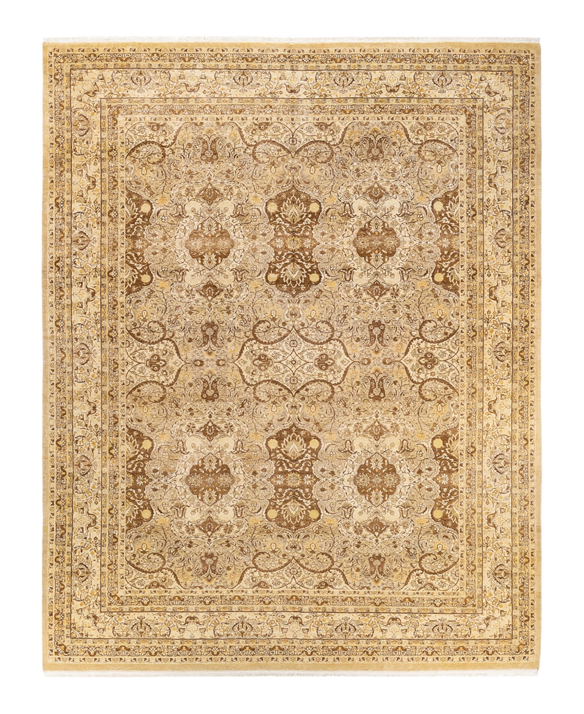 Closeout! Adorn Hand Woven Rugs Mogul M1460 9'3in x 11'10in Area Rug - Gold-Tone