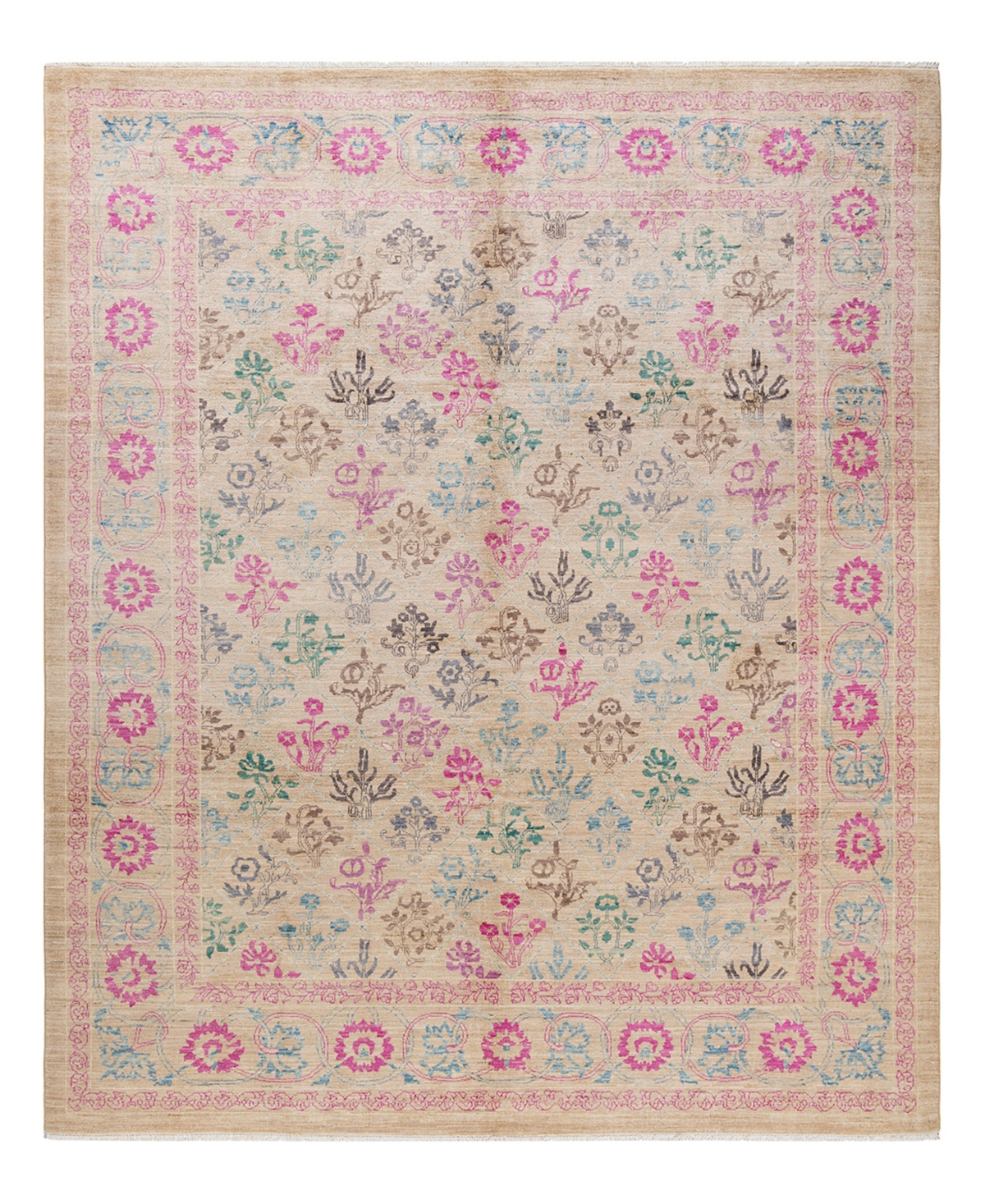 Closeout! Adorn Hand Woven Rugs Eclectic M1800 8'2in x 10' Area Rug - Ivory