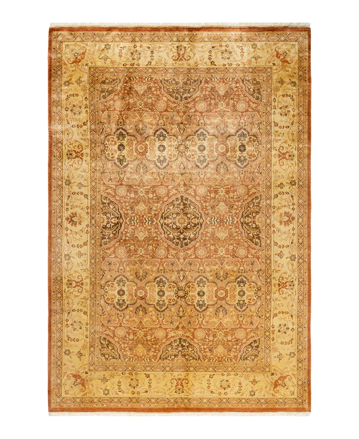 Closeout! Adorn Hand Woven Rugs Mogul M1417 6' x 8'9in Area Rug - Caramel