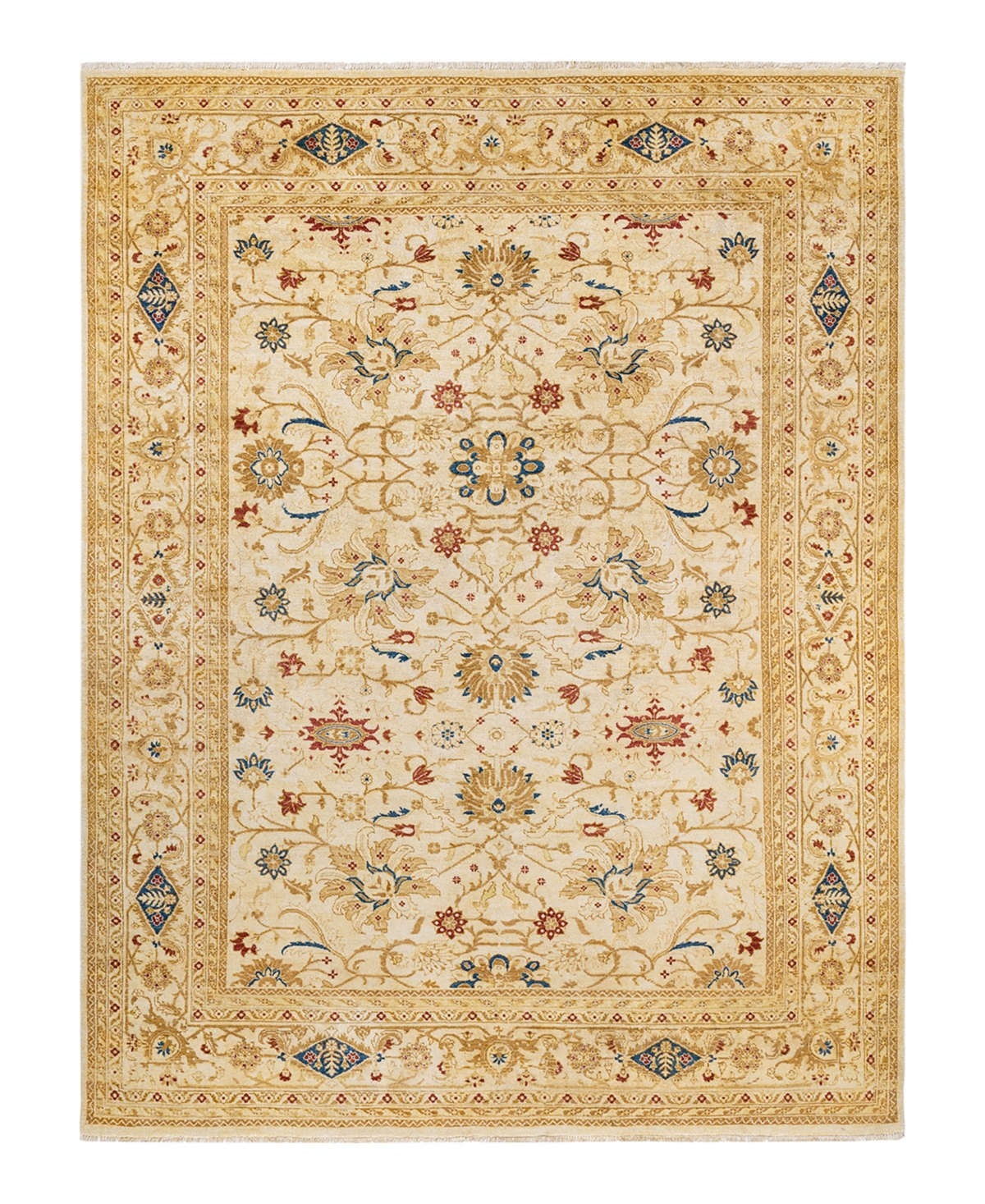 Closeout! Adorn Hand Woven Rugs Eclectic M1466 8'10in x 11'8in Area Rug - Ivory