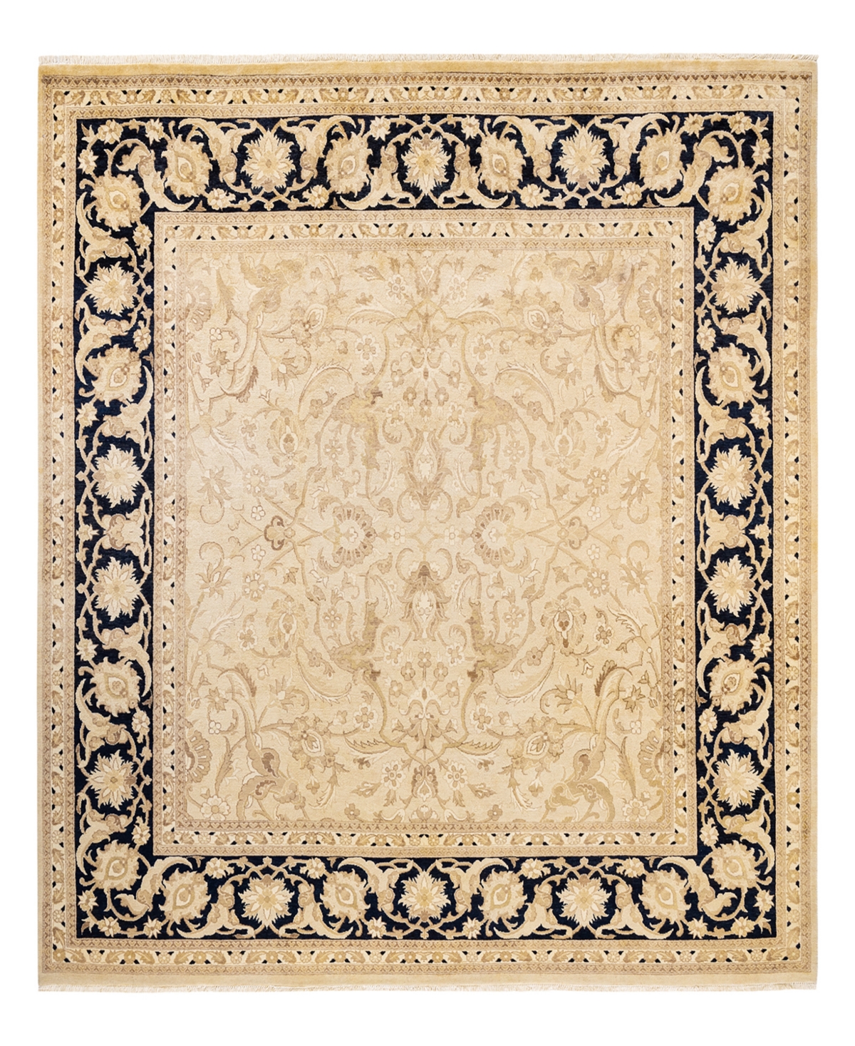 Closeout! Adorn Hand Woven Rugs Eclectic M1420 9' x 9'5in Square Area Rug - Ivory