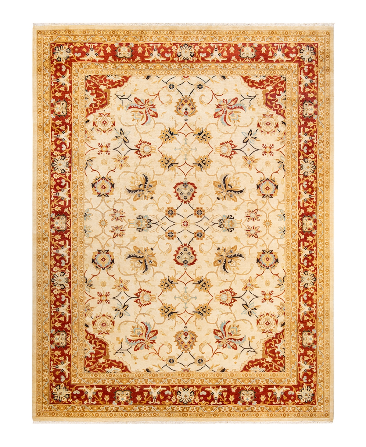 Closeout! Adorn Hand Woven Rugs Eclectic M1425 9'2in x 12'5in Area Rug - Ivory