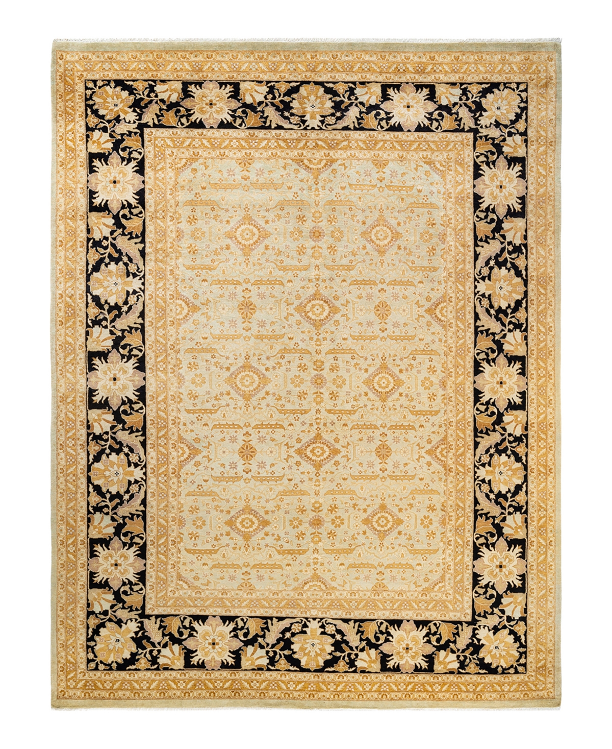 Closeout! Adorn Hand Woven Rugs Eclectic M1478 9'1in x 12'1in Area Rug - Mist
