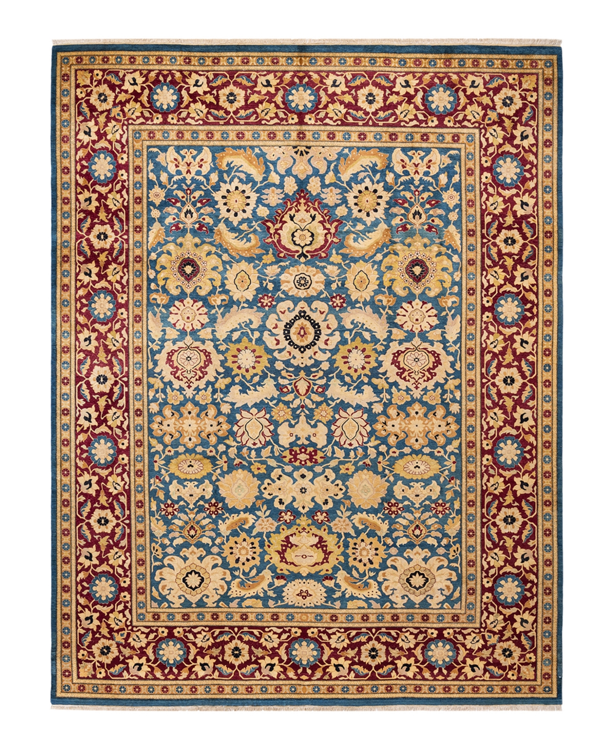 Closeout! Adorn Hand Woven Rugs Mogul M1180 9'2in x 11'10in Area Rug - Blue