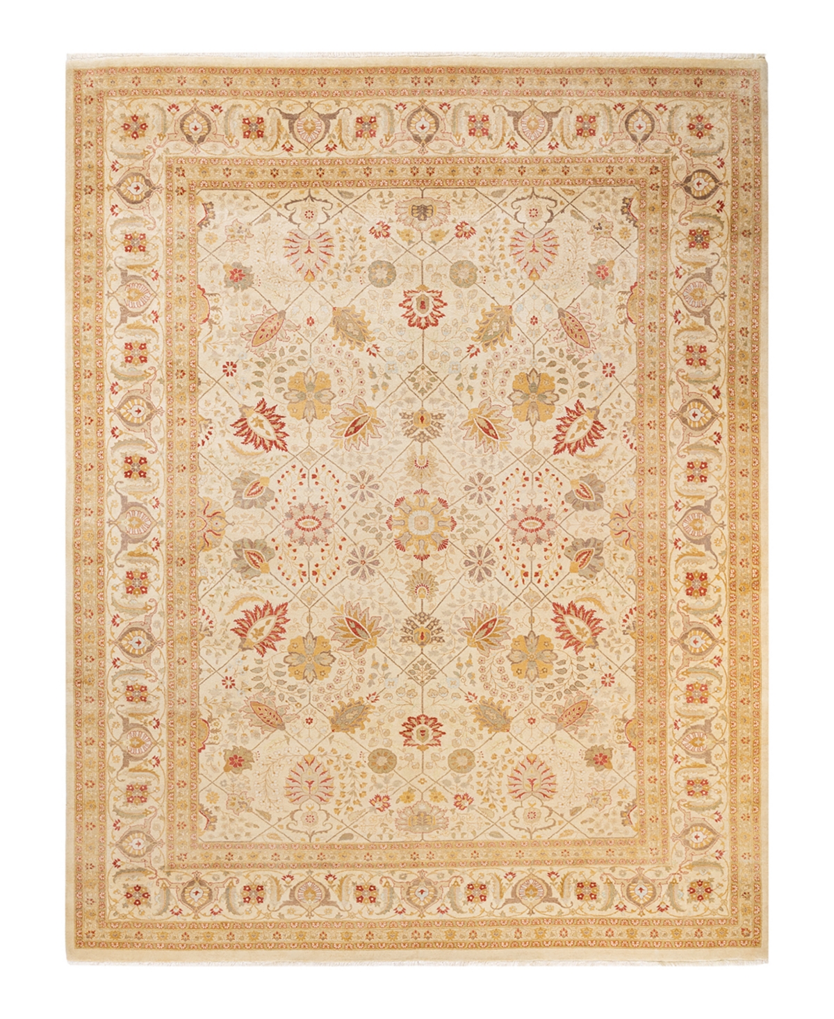 Closeout! Adorn Hand Woven Rugs Mogul M1395 9'2in x 12'1in Area Rug - Ivory
